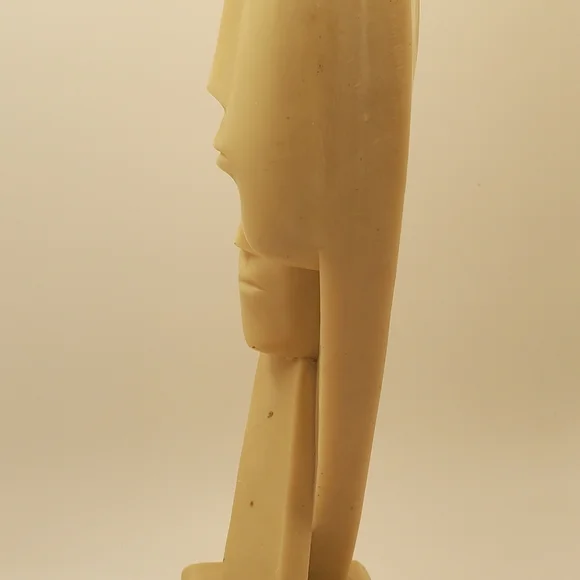 Devotion Cycladic Idol Love Between Couple Statue Marble Handmade Sculpture